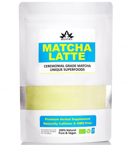 Matcha Latte, чай матча латте, 3 в 1, зеленый порошковый чай, 200гр