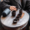 Чайный керамический набор для чайной церемонии, портативный, мини туба